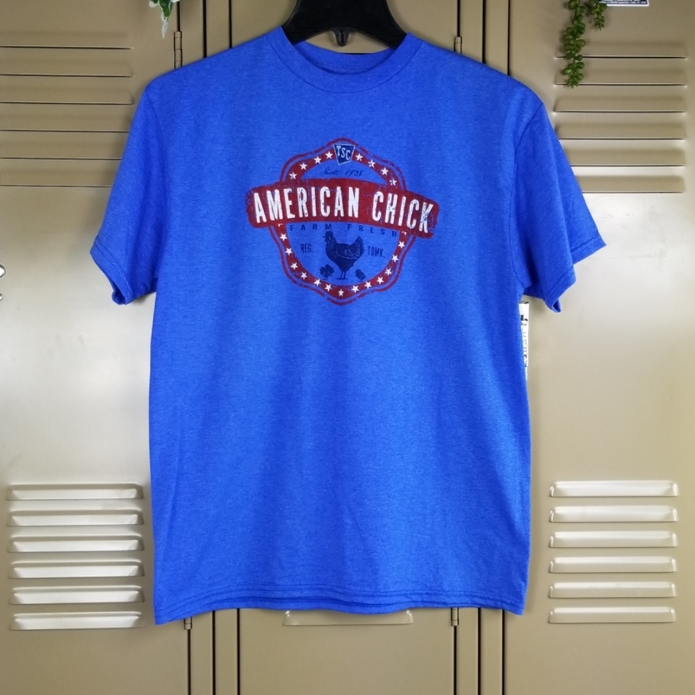 NWOT Blue Large Delta Soft Tee